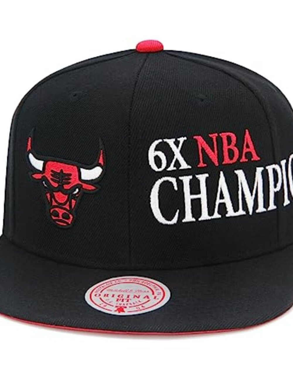 Mitchell & Ness Chicago Bulls NBA Champion Snapback Hat Cap - Black
